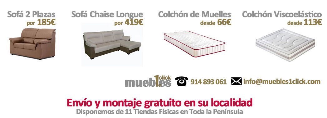 Sofás, Colchones y Muebles baratos en Fuentes Claras